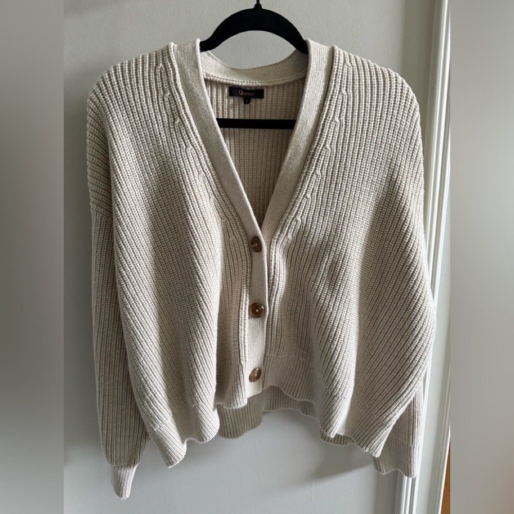 Quince cardigan size large.